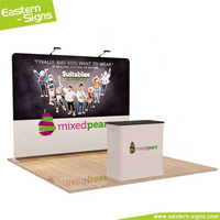 Stand d'exposition portable 3x3 m (10x10 pi) standard pour salon professionnel avec écran TV numérique