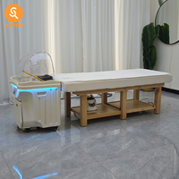 Meilleur Fauteuil de Lavage de Cheveux en Céramique avec Bac à Shampooing, Lit de Massage, Évier de Salon, en Fibre de Verre, Étanche, pour Spa, Salle de Sport, Usage Commercial, Salle de Bain Extérieure