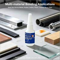 Colle adhésive FD-910A à prise rapide et à séchage instantané 502 pour usage industriel, lie le métal, le caoutchouc, le plastique, le bois, le verre