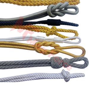 Cordon d'épaule de conception personnalisée 100% nylon avec pointe plaquée or fabriqué au Pakistan - Product Image 5