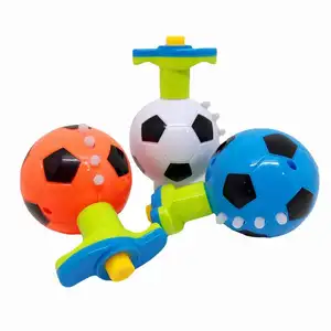 Diskon besar satu pak atasan putar sepak bola dengan musik ringan mainan Putar anak-anak lampu warna-warni mainan Gyro Spinner Fidget