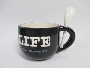 Taza de <span class=keywords><strong>Café</strong></span> y Té de Cerámica Hecha a Mano de 25 oz con Asa, Diseño de Dibujos Animados Personalizado, para Fiestas, con Caja de Regalo, Portátil - Product Image 4