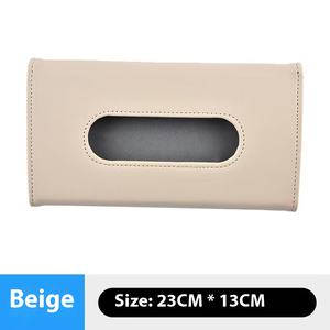 Leather <strong>Car</strong> Tissue Box and Sun Visor Holder Auto Interior Storage Mask Storage Box <strong>Car</strong> Interior <strong>Accessories</strong> - Product Image 5