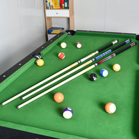 Harga Terjangkau Tongkat Biliar 2-Piece 57-Inci, Tongkat Biliar Kayu Keras Solid dengan Ujung 12.5mm untuk Biliar, TP-C4807