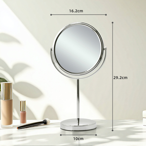 Đẹp Chrome đứng Vanity gương chất lượng cao cung cấp 5x phóng đại Đôi Máy Tính Để Bàn vẻ đẹp mỹ phẩm gương cá nhân - Product Image 5