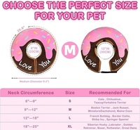 Offre Spéciale : Collier de Protection Gonflable pour Chien et Chat, Anti-Morsure et Anti-Léchage, Forme Donut, Motif Paillettes, Fermeture Éclair