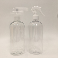 Bouteille pulvérisateur à gâchette en plastique vide en PET de 500 ml (16 oz) pour produits chimiques de nettoyage, vente en gros