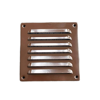 Grille d'aération carrée en aluminium poinçonnée thermolaquée, persiennes estampées, couleur personnalisée, installation facile, garantie 1 an