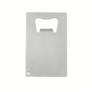 Ouvre-bouteille format carte bancaire CR80 en acier inoxydable, gravure laser, cadeau d'entreprise - Product Image 3