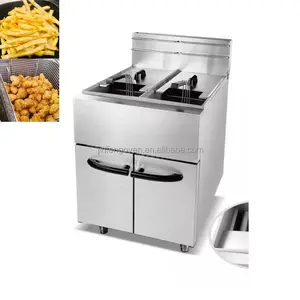 Mcdonalds chips fryer industrial Commercial kitchen equipment 30L gas deep fryer