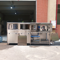 Machine à emballer automatique 3 en 1 pour bouteilles, 5 gallons, 20l, m-120bph, essence, eau pure, machine de lavage, de remplissage et de remplissage, ligne de production