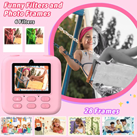 Appareil Photo Instantané Jumon pour Enfants 2.8" Double Objectif P79 Enregistrement Vidéo HD 1080P, Caméra en Plastique pour Enfants