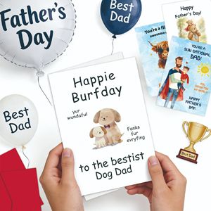 Biglietti d'Auguri Premium per la Festa del Papà con Busta, Design Personalizzato Scritto a Mano, Set Regalo per Papà - Product Image 4