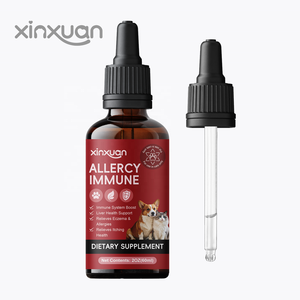 Goutte de liquide immunitaire anti-allergie personnalisée pour animaux de compagnie soins de santé et suppléments pour chiens soutiennent la digestion saine du chat et protègent le système d'allergie - Product Image 1