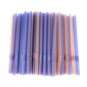 Pailles jetables <span class=keywords><strong>en</strong></span> PP <span class=keywords><strong>en</strong></span> gros pour les salons de thé, pailles épaisses, pailles <span class=keywords><strong>en</strong></span> <span class=keywords><strong>plastique</strong></span> transparentes et colorées - Product Image 1