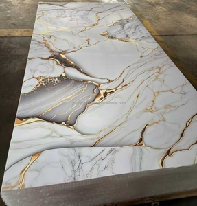 2025 thiết kế mới hiện đại Rock embosed PVC Bảng điều chỉnh UV tường bằng đá cẩm thạch Bảng điều khiển không thấm nước và cách âm tường lửa trang trí - Product Image 2