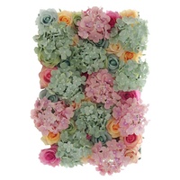 FPS009 Panneaux muraux décoratifs de fleurs artificielles en soie faits à la main pour mariage romantique, respectueux de l'environnement