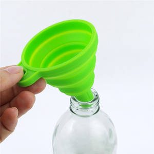 กรวยซิลิโคนพับได้สำหรับการถ่ายเทของเหลวอุปกรณ์เสริมสำหรับการทำอาหารในห้องครัว - Product Image 2