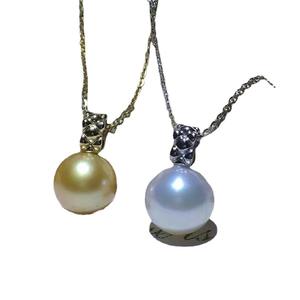 Colgante de Plata S925, Edición Ligera, para DIY, Collar de Moda con Cuentas Redondas de 9-15 mm, Accesorios 30899 - Product Image 5