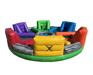 โรงงานที่กำหนดเองกีฬาเกมแบบโต้ตอบพองหิวบันจี้จัมวิ่งฮิปโปเพื่อขาย - Product Image 1