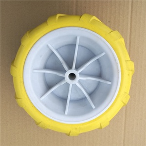<span class=keywords><strong>Rueda</strong></span> de Espuma de PU CANDOR Herringbone de 180 mm con Alta Resistencia al Desgarro y Excelente Protección Contra Pinchazos, Capacidad de Carga de 35 kg para Carretillas de Jardín - Product Image 6