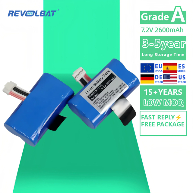 Revolbat High Quality Replacement Li-ion Battery 7.2V 2600mAh Suitable for A8 E350 E550 LD18650D LD18650A Pos Machine Battery