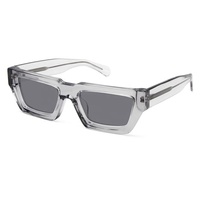 Lunettes de soleil tendance en acétate épais pour hommes, lunettes de soleil carrées polarisées pour femmes, lunettes de soleil rectangulaires pour hommes, style œil de chat