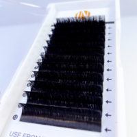 Vente en gros d'extensions de cils faciles à ventilateur en faux vison de qualité supérieure