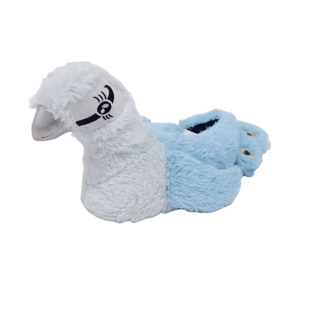 Neuestes individuelles Design pp Baumwolle Pfau Pfaufowl Hausschuhe weiche niedliche Tierschuhe