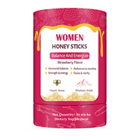 Bâtonnets de miel au Shilajit pour femmes, 30 unités par baril, OEM ODM, marque privée, exportateur, fournisseur, extrait de qualité alimentaire, complément alimentaire
