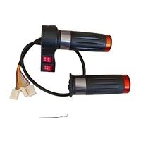 Pièces de rechange d'usine de vélo poignée de vitesse moyeu moteur LCD affichage pouce accélérateur matériau en aluminium pour vélo électrique Scooter