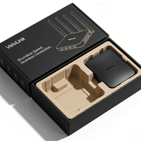 Boîte de protection premium pour routeur WiFi portable, emballage en carton ondulé rigide avec joint inviolable