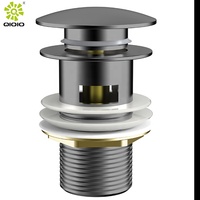 Bonde de lavabo G1" 1/4 avec siphon et trop-plein pour salle de bain