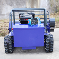 Tondeuse à gazon robotisée télécommandée CE EPA à chenilles pour travaux agricoles, jardins, pentes et vergers