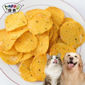 Nhà Máy Gà & Bí Ngô Chip Con Chó Mèo Snack Protein Cao Thấp Chất Béo 100% Tự Nhiên OEM Thương Hiệu Con Chó Đồ Ăn Nhẹ Gà Với Rau - Product Image 1