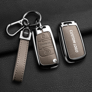 Zinklegierung Leder Autoschlüssel-Hülle für Chery Tiggo 3 <span class=keywords><strong>3x</strong></span> 5 5x Arrizo 5 7 GX QQ Ice Cream Little Ant Schlüsselschutz - Product Image 6