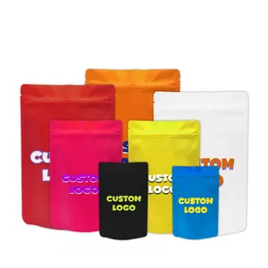 Custom Printed Mylar Baggies 3.5g Resealable Stand Up Pouch Zip Lock Small Packaging Bags For Food Storage