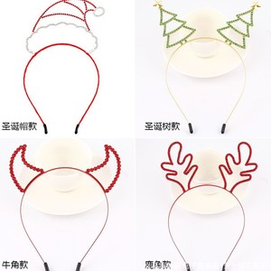Diademas de estilo europeo-americano con aleación de diamantes de imitación, cuernos de árbol y <span class=keywords><strong>diablo</strong></span>, y pinza para el pelo - Product Image 5
