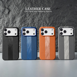 เคสโทรศัพท์หรูหรา L160 สำหรับ Samsung S24 S25 Ultra หนังแท้แบบแม่เหล็ก ขายส่ง เคสมือถือสำหรับ iPhone 15 16 17 Pro Max - Product Image 2