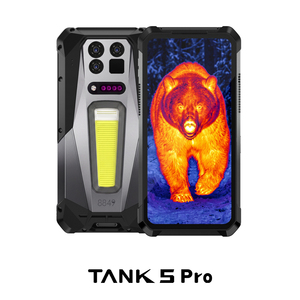 Téléphone robuste Unihertz Tank 5 Pro Thermal 5G avec projecteur 2K, processeur Octa Core 9400e, écran AMOLED FHD, 18 Go + 512 Go, batterie 17600 mAh, eSIM, 120 Hz, 120 W - Product Image 1
