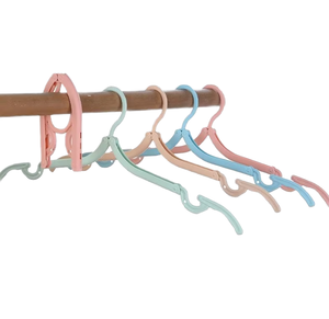 <span class=keywords><strong>Cintres</strong></span> à linge pliables écologiques <span class=keywords><strong>en</strong></span> plastique, crochets et rails multifonctionnels, vente <span class=keywords><strong>en</strong></span> <span class=keywords><strong>gros</strong></span> à bas prix - Product Image 3