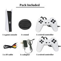Nouvelle console de jeu TV GS5, boîte de jeu 8 bits avec 200 jeux classiques, sortie AV, station de jeu vidéo rétro GS5 avec deux manettes filaires