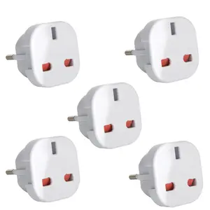 Wit Plug 2 Pin-UK naar EU Travel Adapter