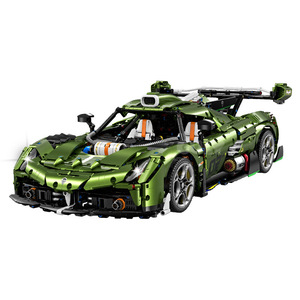 GULY 10628 3838PCS Serie de Coches Estático 1:8 Superauto Verde Oscuro Modelo de Bloques de Construcción Juguete Educativo Técnico Regalo Festivo - Product Image 1