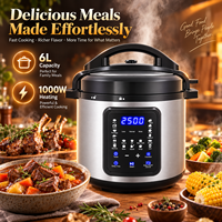 ODM 1000W Digital Stainless Steel Delay Timer Saute Home Kitchen Kitchen Appliance 6L Electric Pressure Cooker.