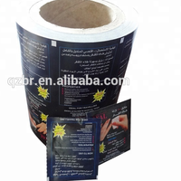 Matières premières pour la production de lingettes pour objectifs : Papier non-tissé résistant à l'humidité, papier d'emballage métallisé en aluminium laminé