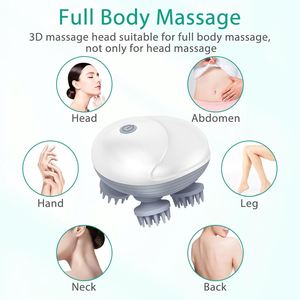 Electric Scalp Head Massager <b>Red</b> <b>Light</b> <b>Therapy</b> 5 Modes Vibration 4 Detachable Massage Claws Hair Growth Stress Relief - Product Image 2