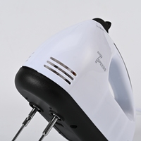 Batidor de huevos eléctrico portátil de 7 velocidades, Mini batidora de pie, batidora de masa comercial para pastel, harina de leche, herramienta de cocina de mano
