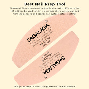 ตะไบเล็บและบัฟเฟอร์ฟองน้ำสองด้านพร้อม80/120 100/180 <span class=keywords><strong>220</strong></span>/<span class=keywords><strong>280</strong></span>กรวดสำหรับมืออาชีพปรับแต่งโลโก้ได้ตามต้องการ - Product Image 2