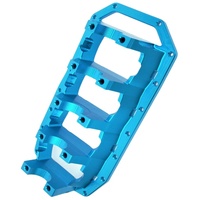 Support de bloc moteur en aluminium bleu CNC de haute précision, intégrant un support de bloc moteur, un support de protection pour voiture